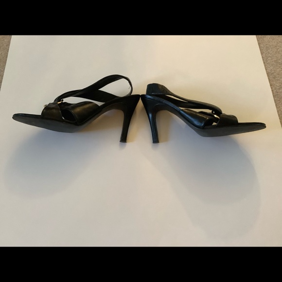 Nina Black Leather Women Shoes. Size 7 US M - Picture 6 of 9